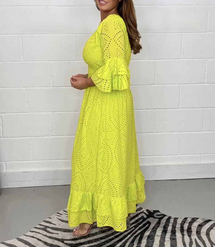 MidiDress™ - Besticktes Kleid