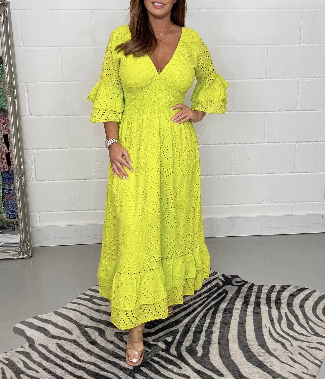 MidiDress™ - Besticktes Kleid