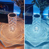 Touch Rose Crystal Lampe