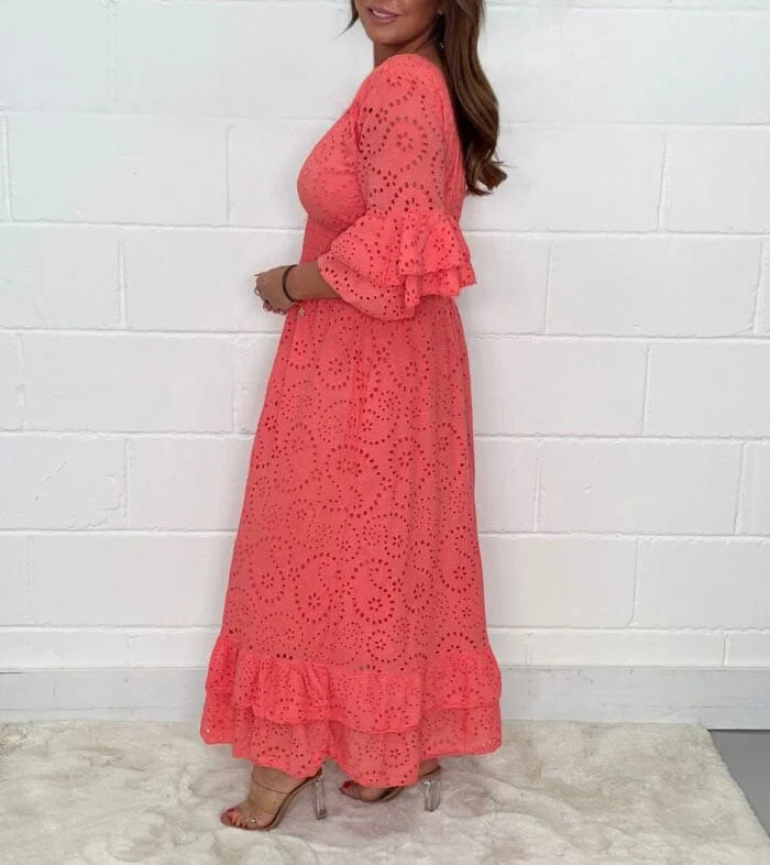 MidiDress™ - Besticktes Kleid